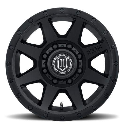 ICON Rebound HD 17x8.5 / 8x170 / 6mm / 5in BS Double Black Wheel