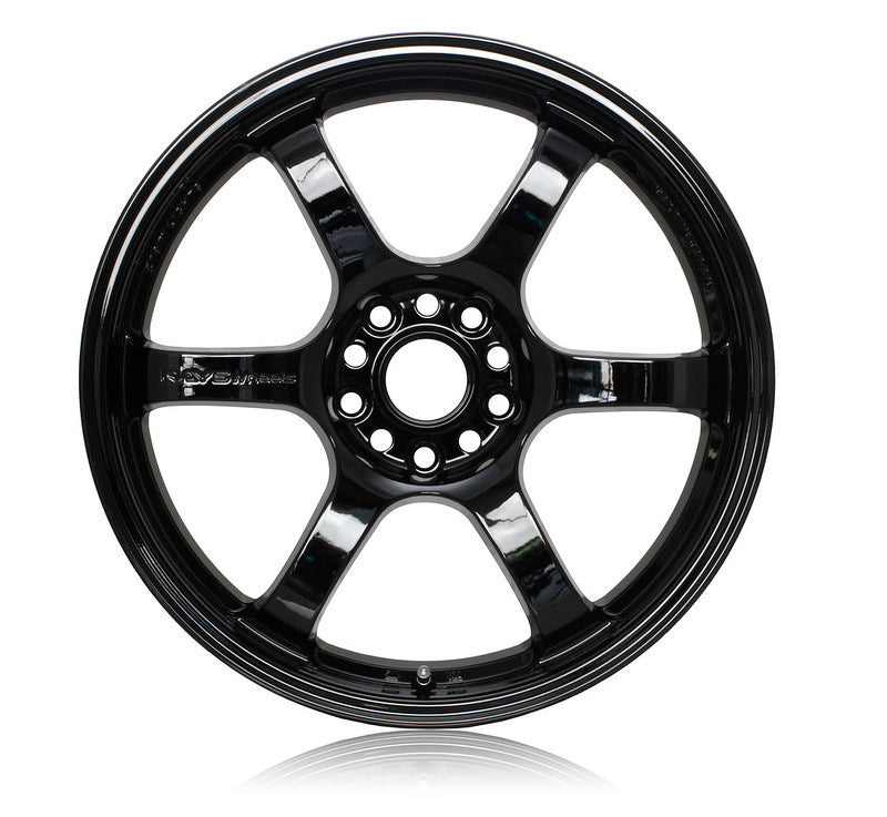 Gram Lights 57DR 18x8.5 +37 5x108 Glossy Black Wheel