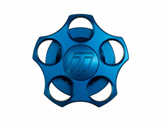 Turbosmart Oil Cap - Nissan M32x3.5 - Blue