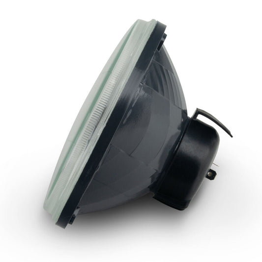 Oracle 7in Sealed Beam Glass Lens Headlight Non-Halo-Compatible with H4 LED Bulbs