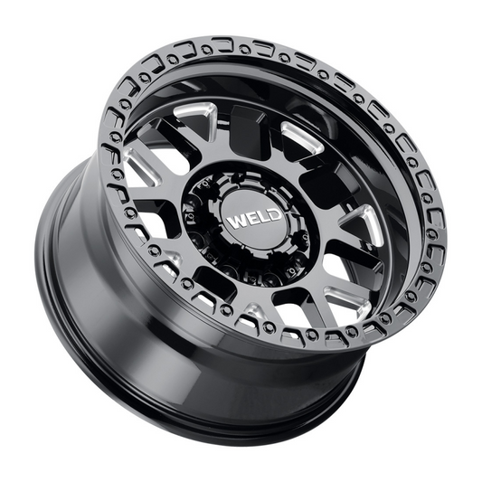 Weld Cinch 20x10 / 8x165.1 / 4.75 BS / 125.1 HB - Gloss Black Milled - Non-BL Wheel