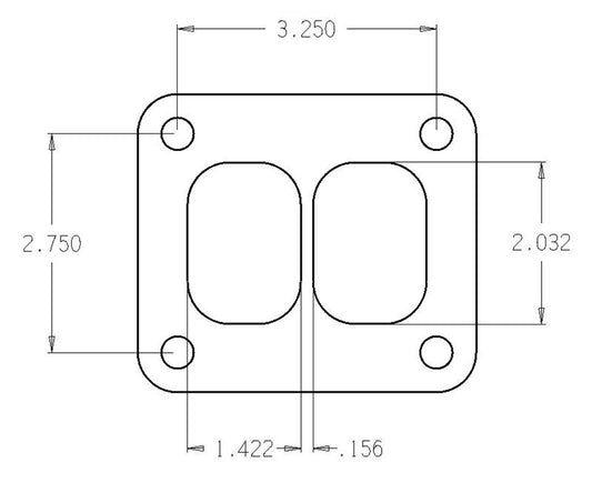 Cometic Turbo FLG T-Series Exhaust Inlet .010in Exhaust Gasket
