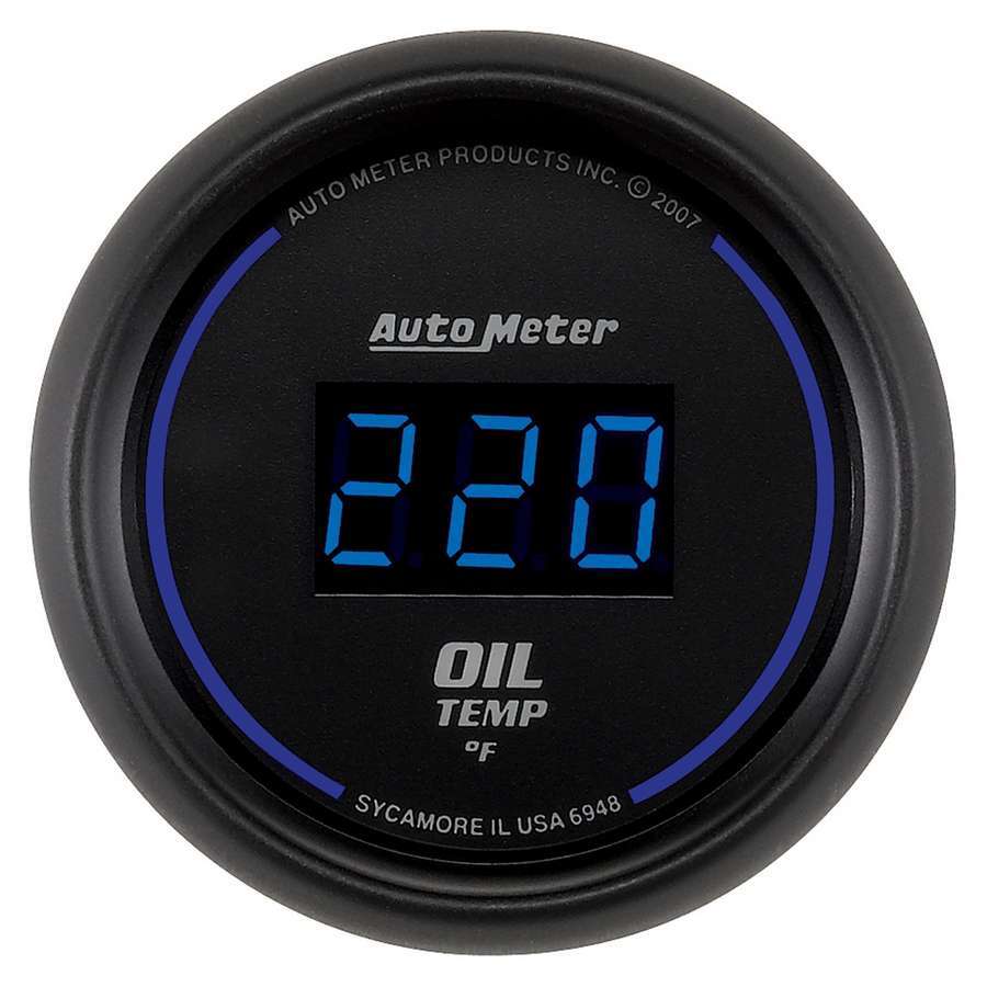 2-1/16in Cobalt Oil Temp Gauge Digital 340F