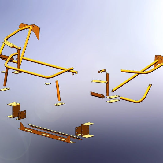 FC RX7 Tube Front and Lower Rad Support — view 2