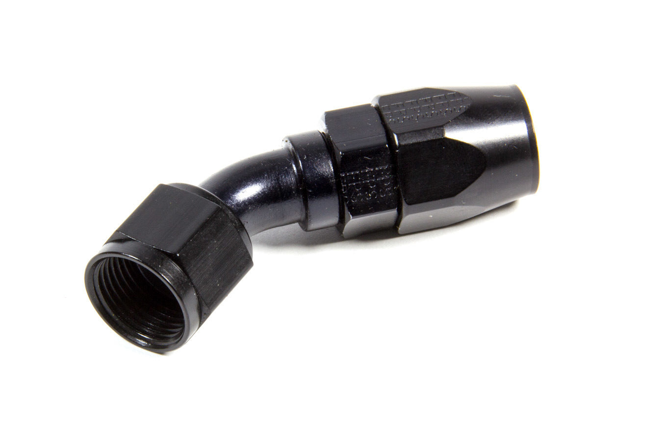 12an 45-Deg Hose End Black