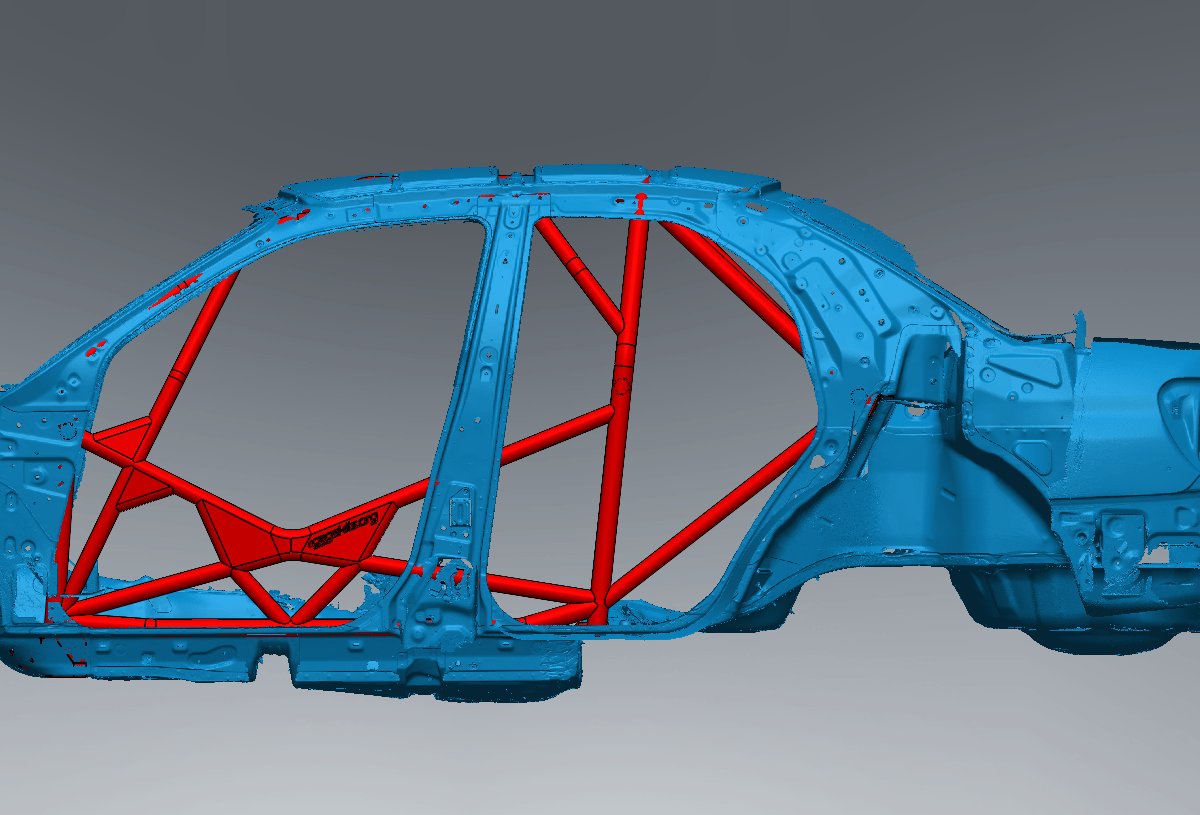 Subaru GD Rally Spec Roll Cage Kit — view 2