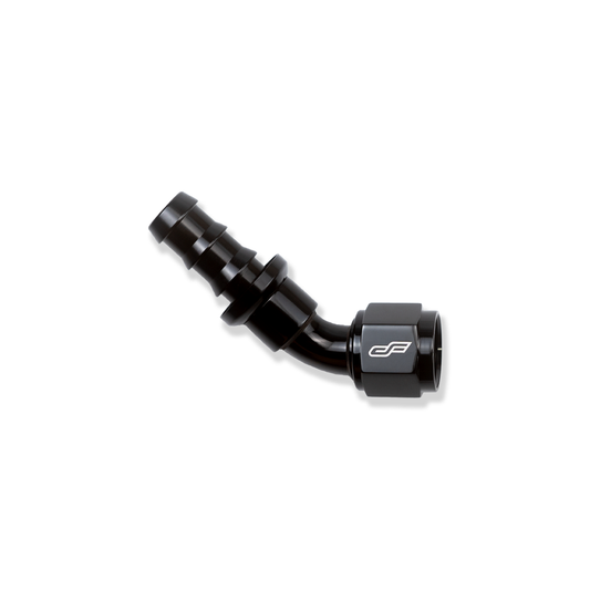ColorFittings Hose Barb AN push lock fitting 45 black.png