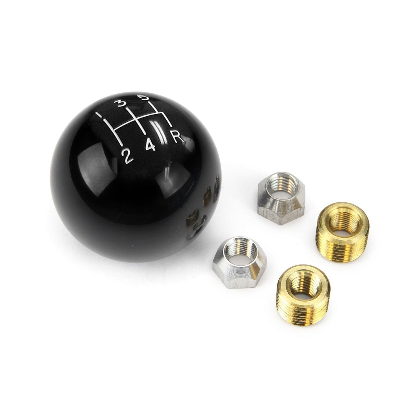 2in Black Shifter Knob 5 Speed 3/8 x 24