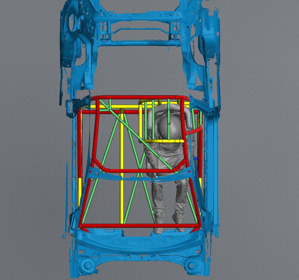 VW Golf MK7 SFI Tube Chassis Roll Cage Kit — view 2