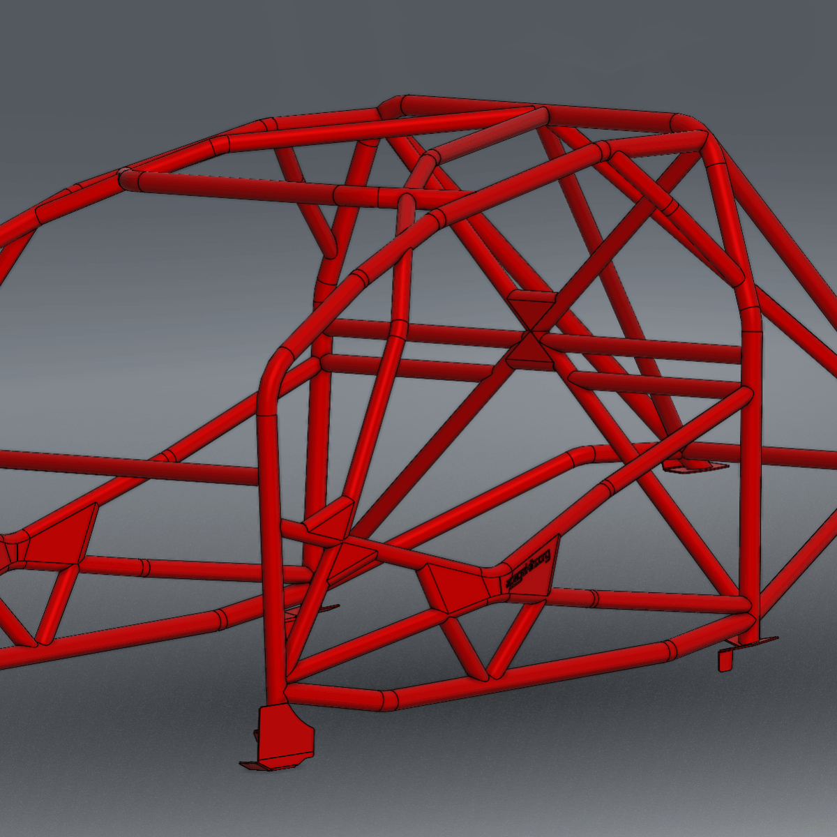 VB Subaru Rally Roll Cage Kit — view 2