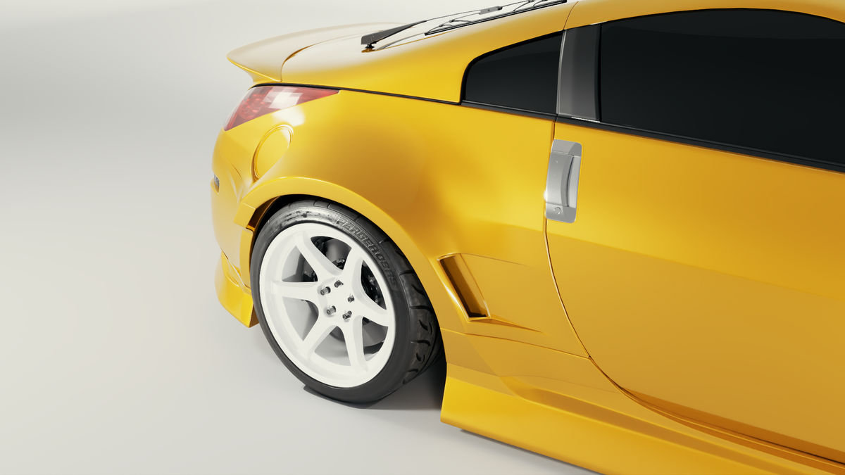 Big Duck Club 350Z (Z33) Rear Overfenders - manufacturer product example