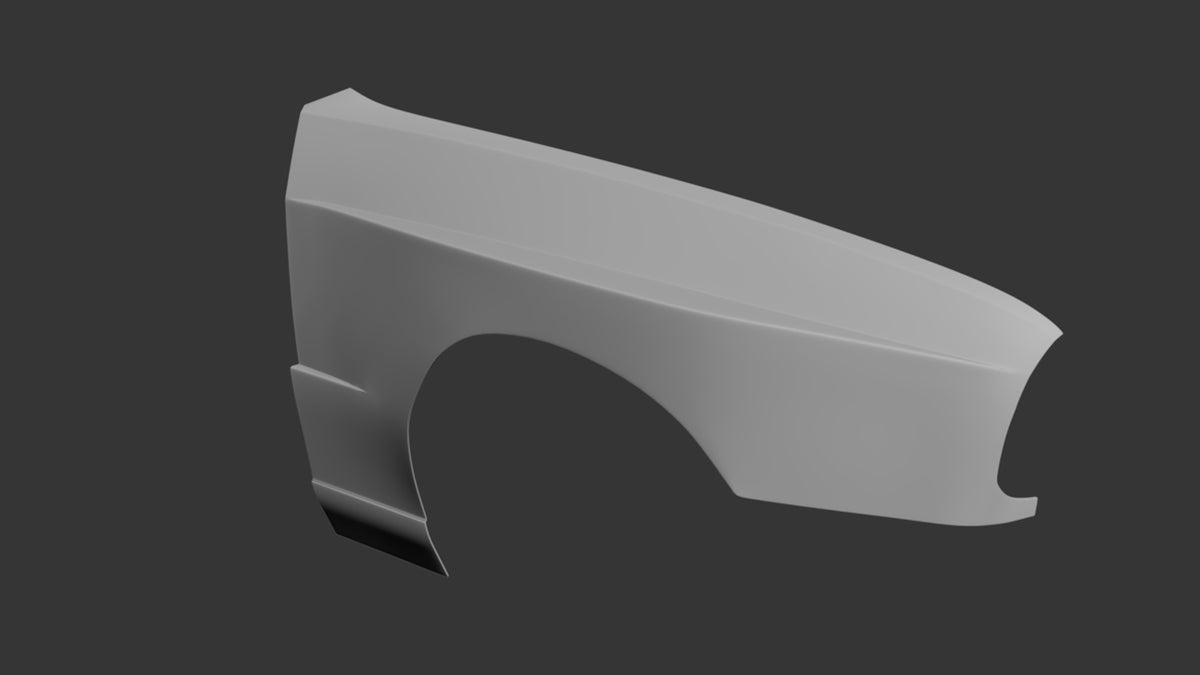 Big Duck Club BMW E30 Sedan Front Overfender - M3 Style (50mm) - manufacturer product example