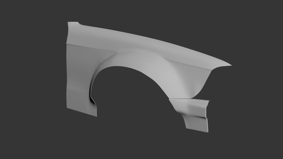 Big Duck Club BMW E36 Sedan V5 Front Fenders (75mm) - manufacturer product example