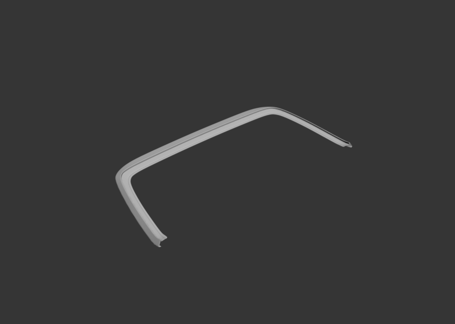 Big Duck Club FC RX7 - Hatch Trim Delete - manufacturer product example