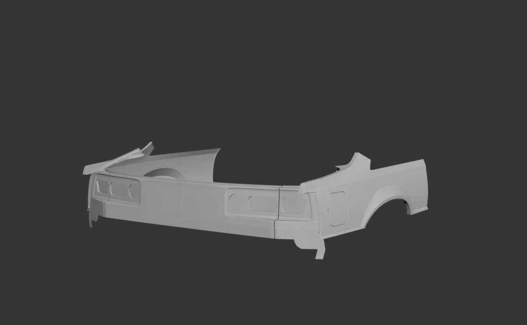 Big Duck Club Mustang Foxbody - Rear Clip Delete - manufacturer product example