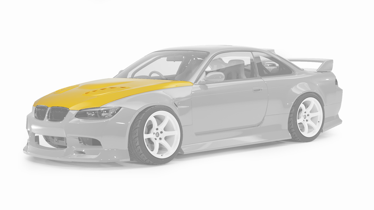 Big Duck Club Nissan S14 to BMW E92 Hood - manufacturer product example