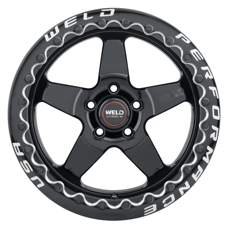 Weld S905 17x10 Ventura Beadlock 5x114.3 ET49 BS7.42 Gloss Black 78,1
