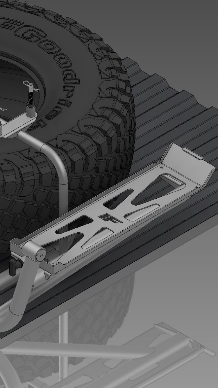 Izzy Fab 2-Ton Pro Eagle Jack Mount with Aluminum Skid — manufacturer product gallery