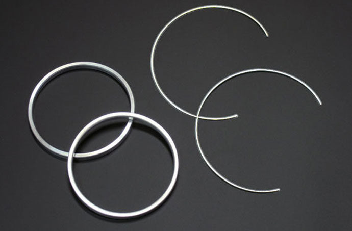 Representative catalog image for SSR PARTS222 Audi and Volkswagen aluminum hub-centric rings, 79.5 mm to 57.1 mm; supplied as a pair