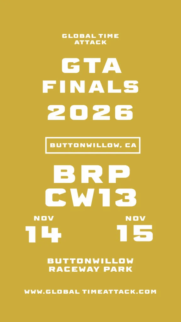 2026 Global Time Attack Finals poster for Buttonwillow Raceway Park