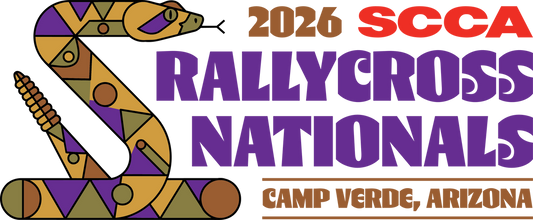 2026 SCCA RallyCross National Championships event graphic for Camp Verde, Arizona