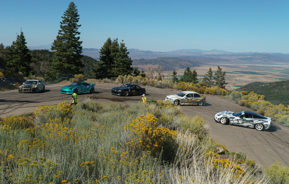 Ultimate Drifting Challenge cars on the Utah Touge course; UDC event media used with organizer permission.