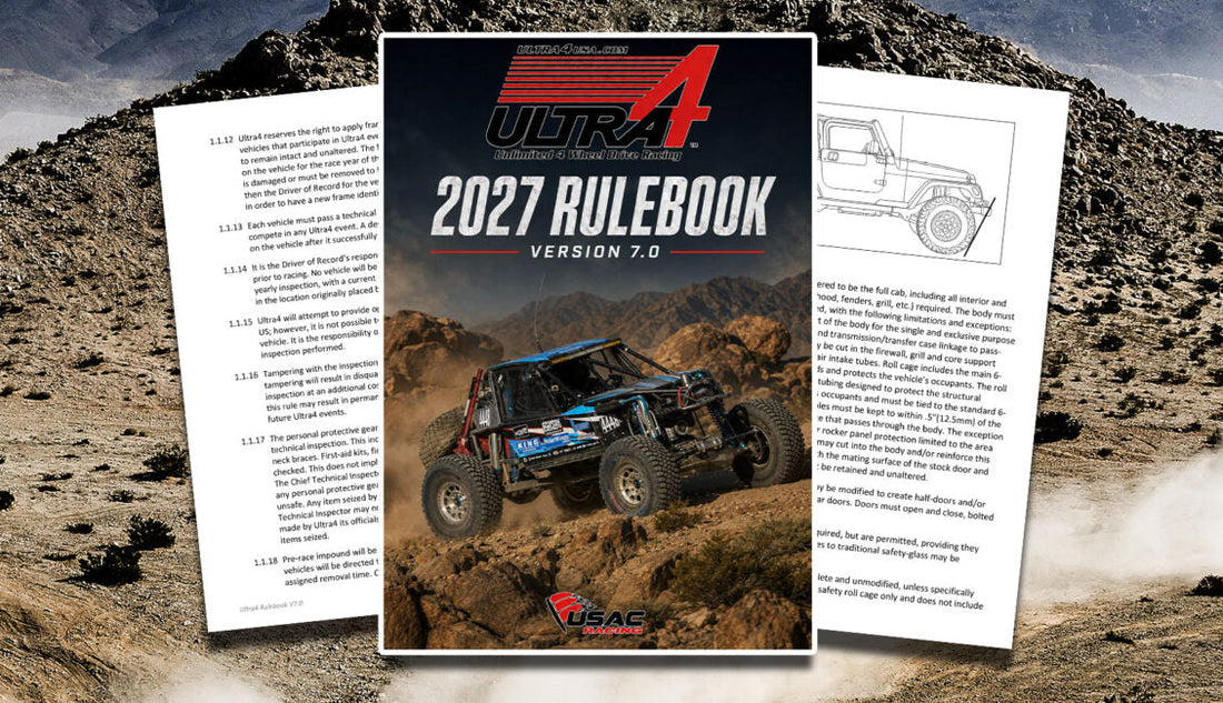 King of the Hammers 2027 Ultra4 Rulebook Version 7 announcement