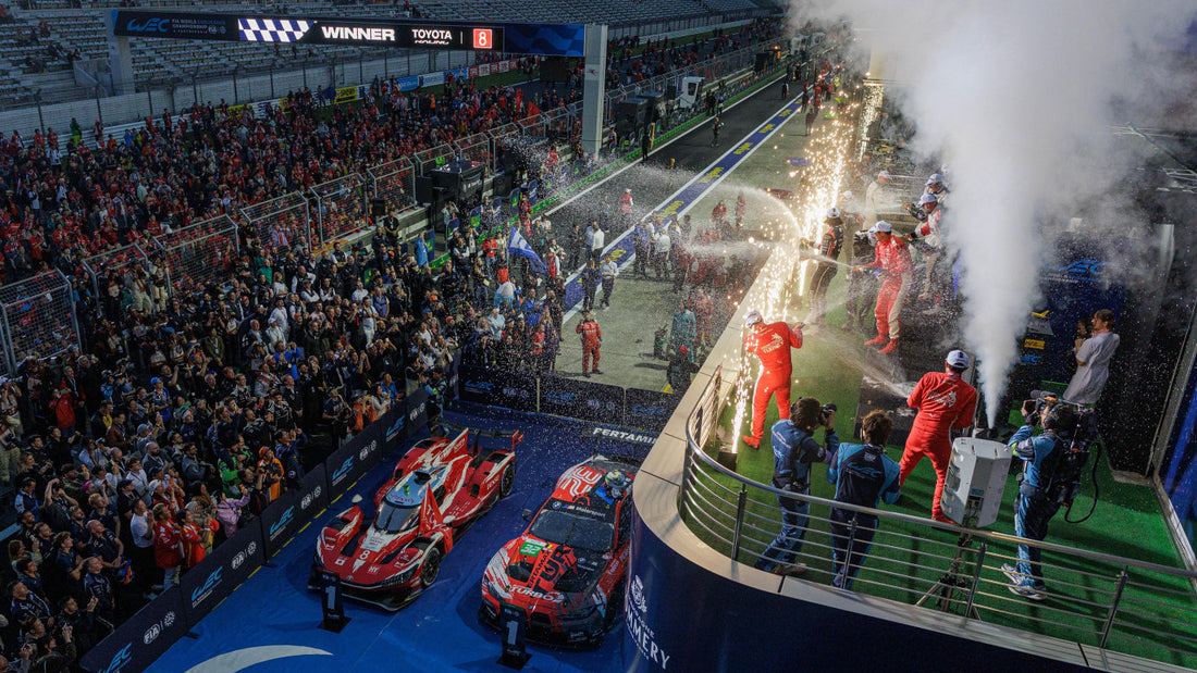 Toyota celebrates victory after the 2026 FIA WEC 6 Hours of Fuji
