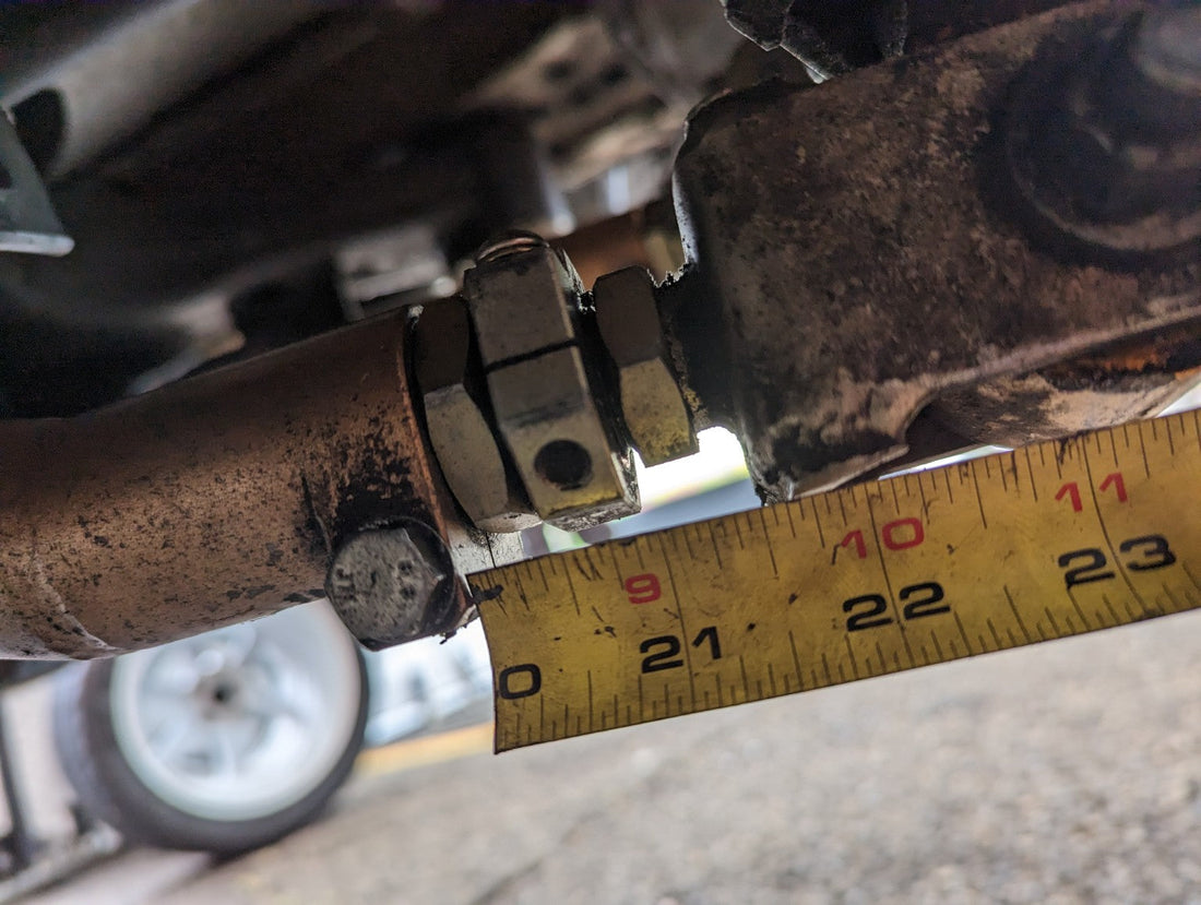 Underbody driveline clearance measurement during race-car fabrication