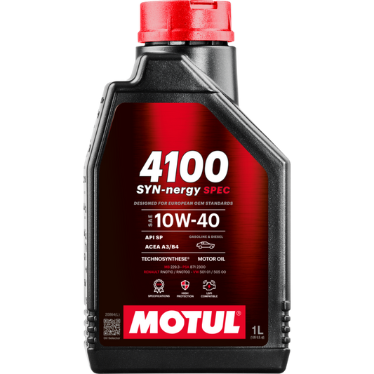 Motul 1L Engine Oil 4100 Syn-Nergy 10W40 -