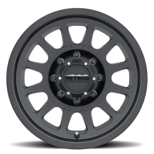 Method MR703 Bead Grip 18x9 12mm Offset 8x180 130.81mm CB - Matte Black