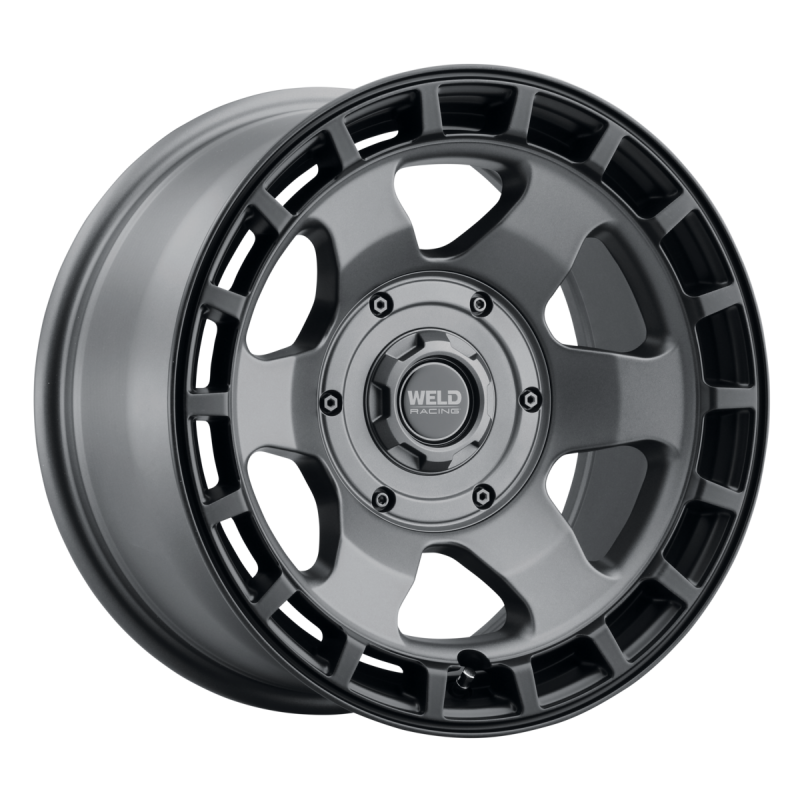 Weld Off-Road Ridge 17x9 - 6x135 / 6x139.7 BP - ET-12 - 106.1mm CB Satin Gunmetal Wheel (Black Ring)