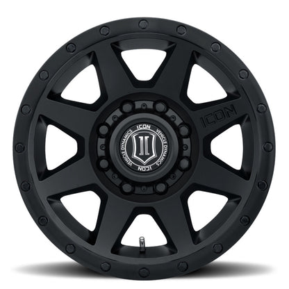 ICON Rebound HD 17x8.5 / 8x170 / 6mm / 5in BS Double Black Wheel