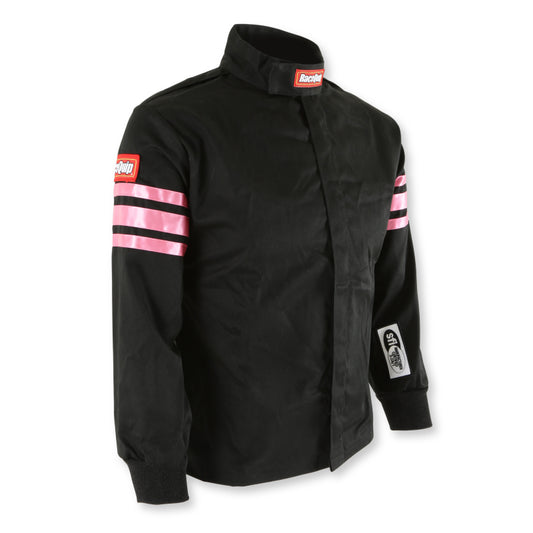 RaceQuip Pink Trim SFI-1 JR. Jacket - Kids Medium