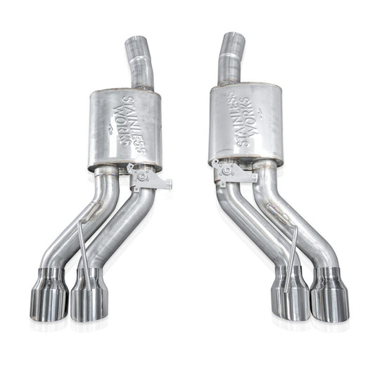 Stainless Works 22-25 Cadillac CT5-V Blackwing Axle Back Exhaust - Polished Tips