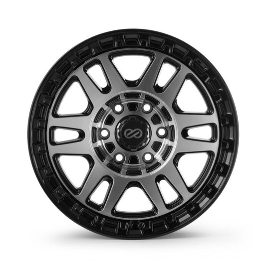 Enkei Trail-Tracker 17x8.5 / 6x135 BP / ET12 / 87.1mm Bore - Matte Black Machined Wheel