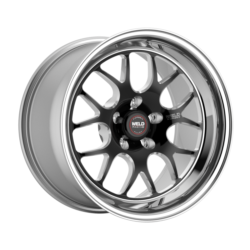 Weld S77 15x8 / 5x4.5 BP / 5.5in. BS 25mm Offset 3.18ID  Black Wheel (Medium Pad) - Non-Beadlock