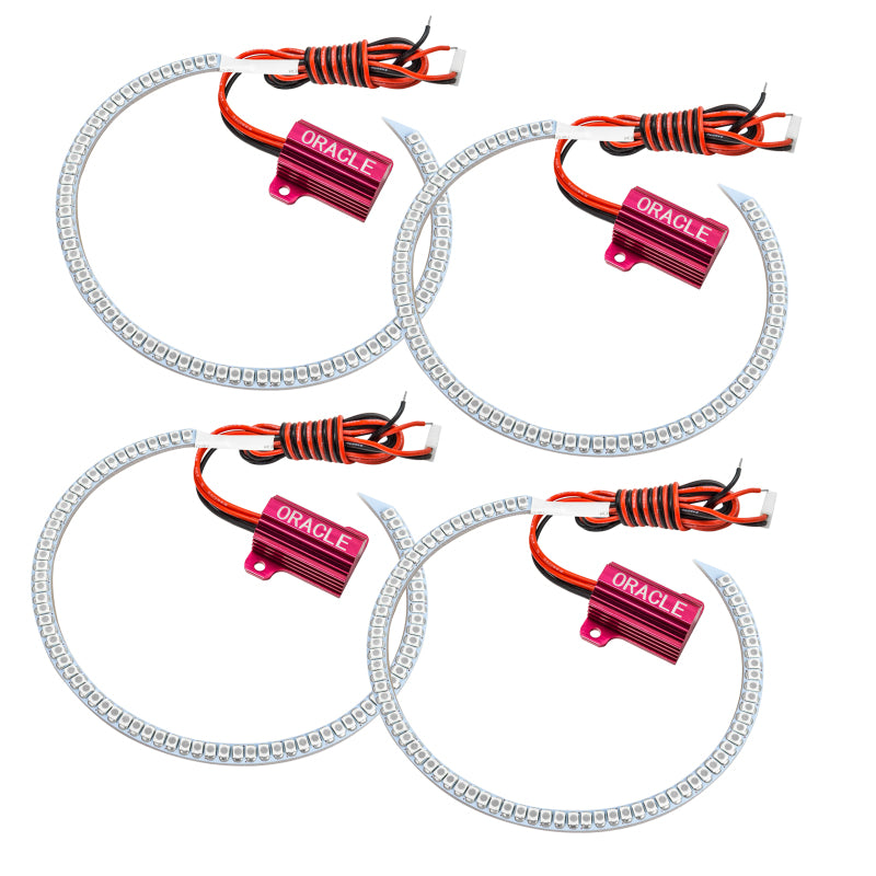 Oracle 08-14 Dodge Challenger LED Non Projector Headlight Halo Kit - Red