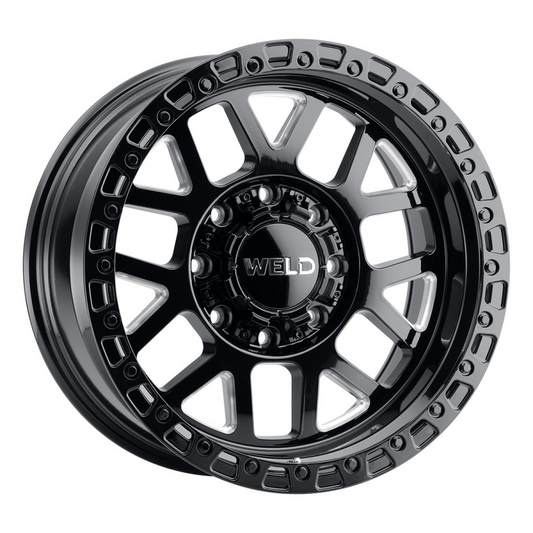 Weld Cinch 20x9 / 8x165.1 / 5 BS / 125.1 HB - Gloss Black Milled - Non-BL Wheel