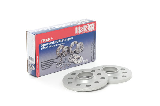 H&amp;R Trak+ 10mm DR Spacer Bolt Pattern 5/130 CB 71.6mm Bolt Thread 14x1.5 - Silver