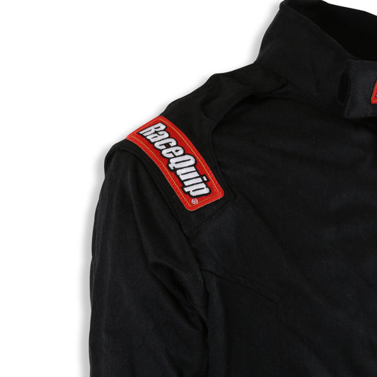 RaceQuip Black Chevron-5 Jacket SFI-5 - Large