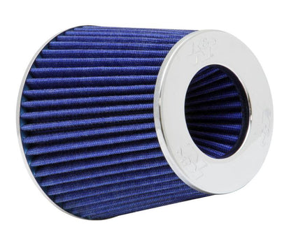 K&N Universal Chrome Filter Multi Lingual 6in Od B X 5.5in H W/4in 3-1/2in 3in Dia Flg in v Top