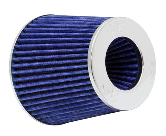 K&N Universal Chrome Filter Multi Lingual 6in Od B X 5.5in H W/4in 3-1/2in 3in Dia Flg in v Top