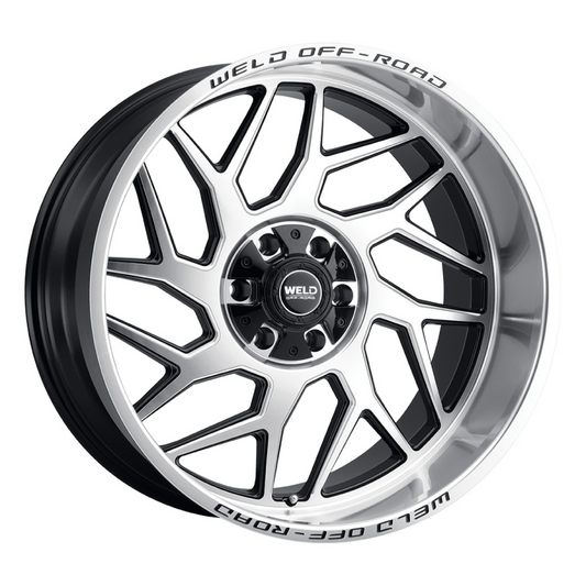 Weld Fulcrum 20x10 / 8x170 / 4.75 BS / 125.1 HB - Gloss Black Machined - Non-BL Wheel