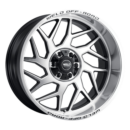 Weld Off-Road W118 20x9 Fulcrum 8x170 ET-00 BS 5.00 125.1 Gloss Black Machined Wheel