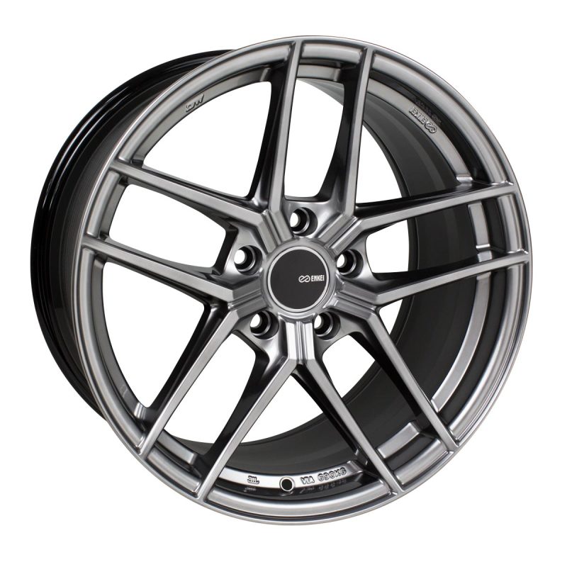 Enkei TY5 19x8.5 5x112 42mm Offset 72.6mm Bore Hyper Silver Wheel