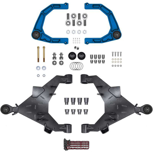 Camburg 22-25 Toyota Tundra 2WD/4WD Blue KINETIK Uniball Trail Series Long Travel Kit w/ Billet UCA