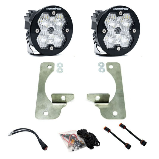 Baja Designs 18-25 JL/JT / 20-25 Gladiator Rubicon Bumper Squadron-R Sport 2.0 Fog Kit (WC) - Clear