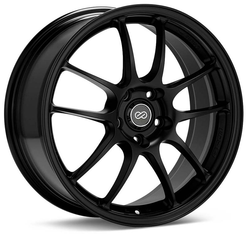 Enkei PF01 18x8 5x114.3 Bolt Pattern 40mm Offset - Black Wheel 15-17 WRX / 05-07 STi (SPECIAL ORDER)