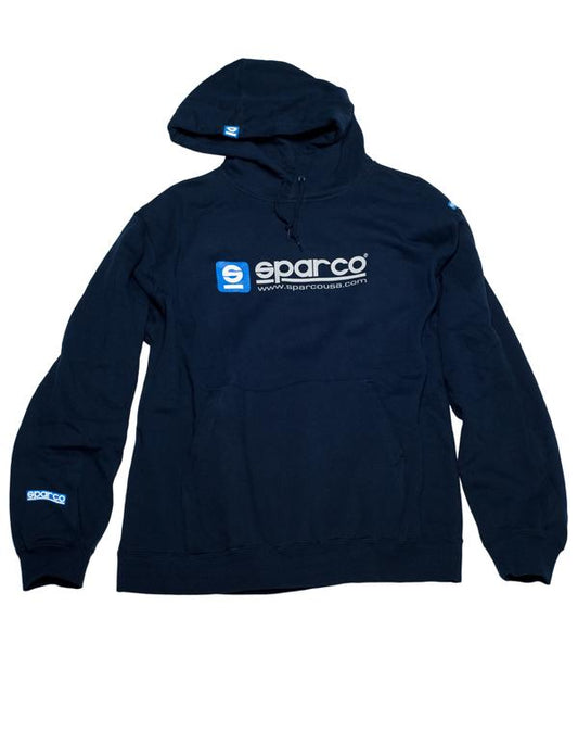 Sparco Sweatshirt Hooded WWW Navy SMALL